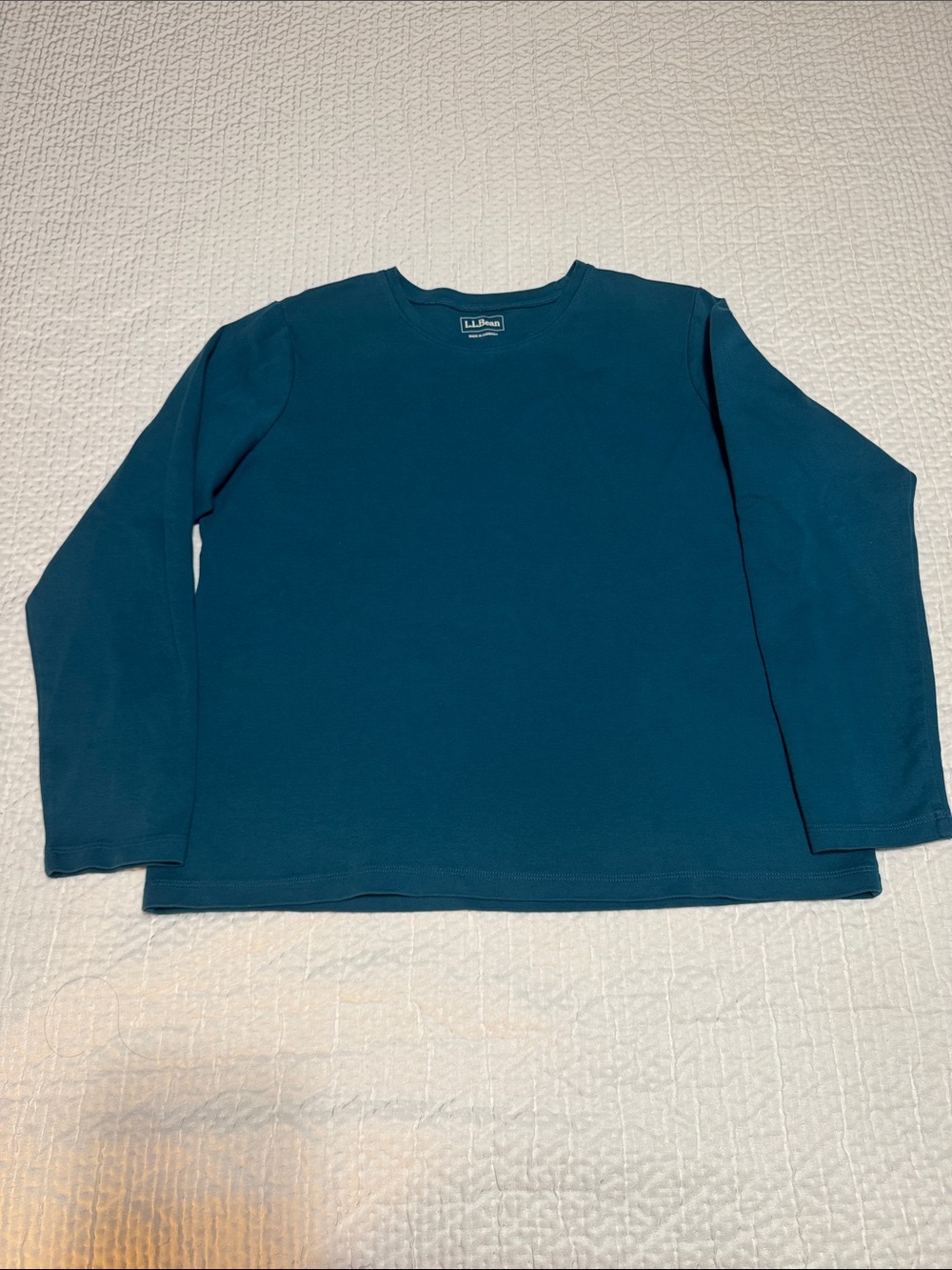 L.L. Bean Deep Teal Long Sleeve Crewneck